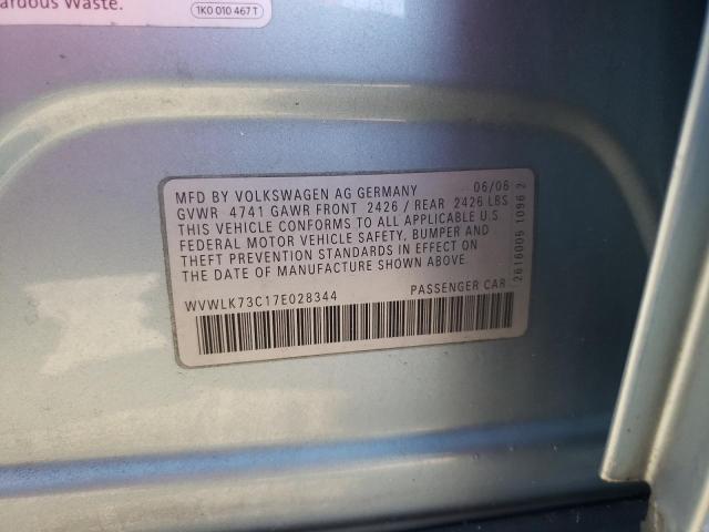 Photo 10 from auction – 2007 VOLKSWAGEN PASSAT 2.0 with VIN WVWLK73C17E028344