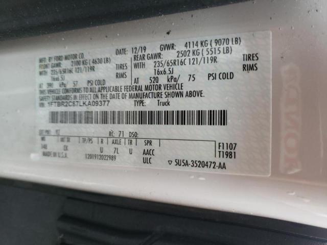Photo 10 from auction – 2020 FORD TRANSIT T- with VIN 1FTBR2C87LKA09377