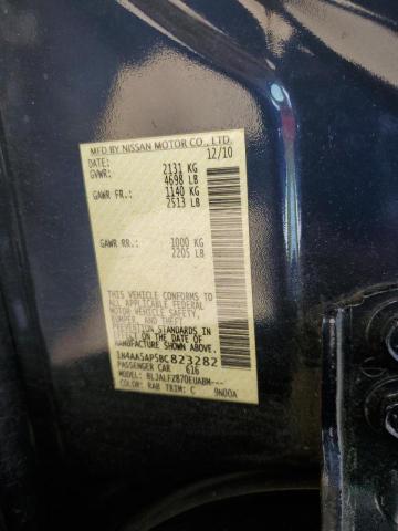 Photo 10 from auction – 2011 NISSAN MAXIMA S with VIN 1N4AA5AP5BC823282