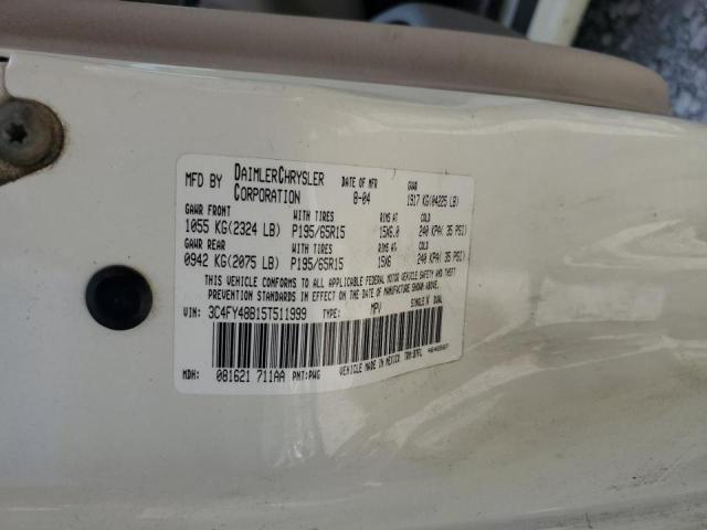 Photo 10 from auction – 2005 CHRYSLER PT CRUISER with VIN 3C4FY48B15T511999