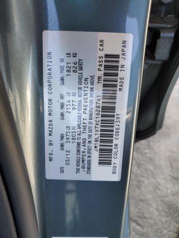 Photo 10 from auction – 2012 MAZDA 3 I with VIN JM1BL1V7XC1628741