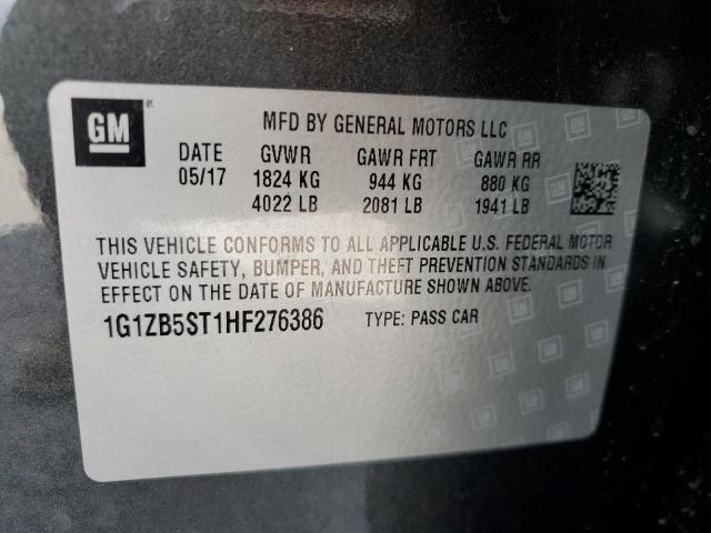 Photo 10 from auction – 2017 CHEVROLET MALIBU LS with VIN 1G1ZB5ST1HF276386
