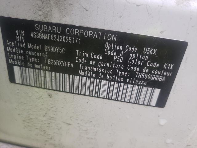 Photo 10 from auction – 2018 SUBARU LEGACY 2.5 with VIN 4S3BNAF62J3025171