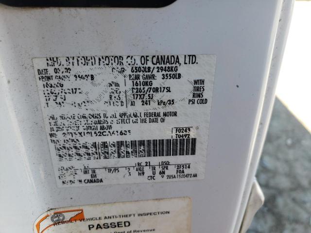 Photo 10 from auction – 2002 FORD F150 with VIN 2FTRX18L52CA61685