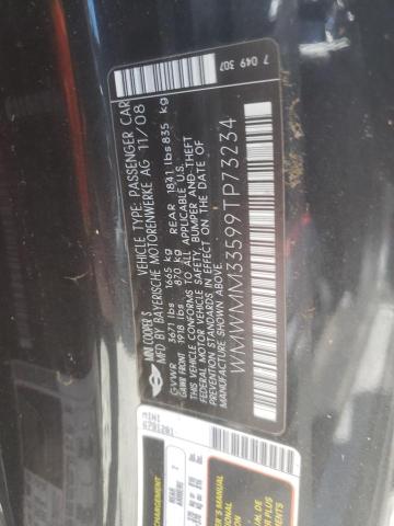 Photo 10 from auction – 2009 MINI COOPER S C with VIN WMWMM33599TP73234