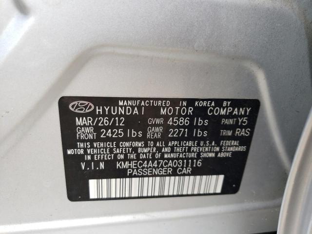 Photo 10 from auction – 2012 HYUNDAI SONATA HYB with VIN KMHEC4A47CA031116