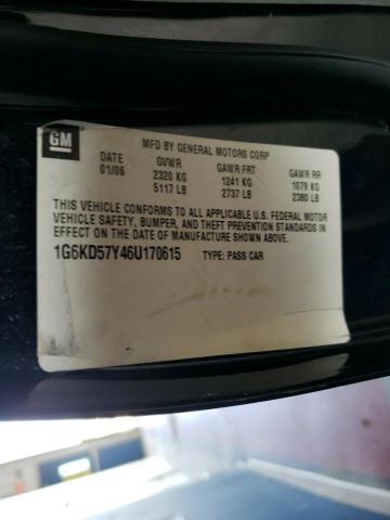 Photo 10 from auction – 2006 CADILLAC DTS with VIN 1G6KD57Y46U170615