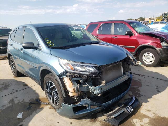 HONDA CR-V SE 2016 with VIN 2HKRM3H40GH558853 - Photo from auction