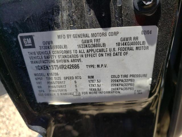 Photo 10 from auction – 2004 GMC YUKON with VIN 1GKEK13T54R242686