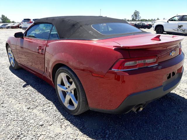 Photo 3 from auction – 2014 CHEVROLET CAMARO LT with VIN 2G1FC3D34E9150125