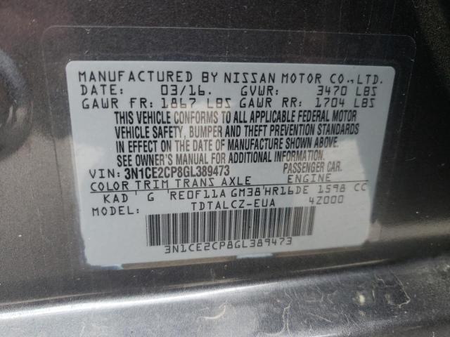 Photo 10 from auction – 2016 NISSAN VERSA NOTE with VIN 3N1CE2CP8GL389473