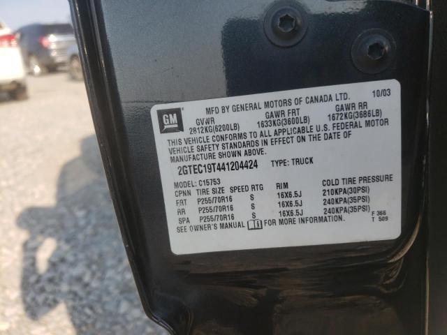 Photo 10 from auction – 2004 GMC NEW SIERRA with VIN 2GTEC19T441204424