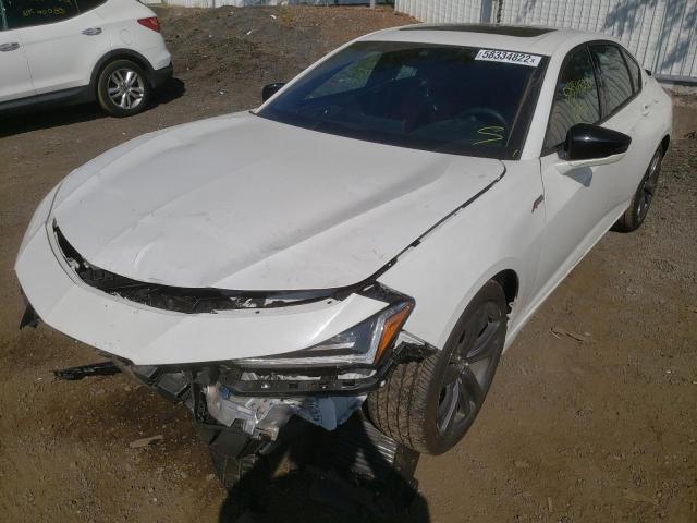 Photo 2 from auction – 2022 ACURA TLX TECH A with VIN 19UUB5F53NA000976