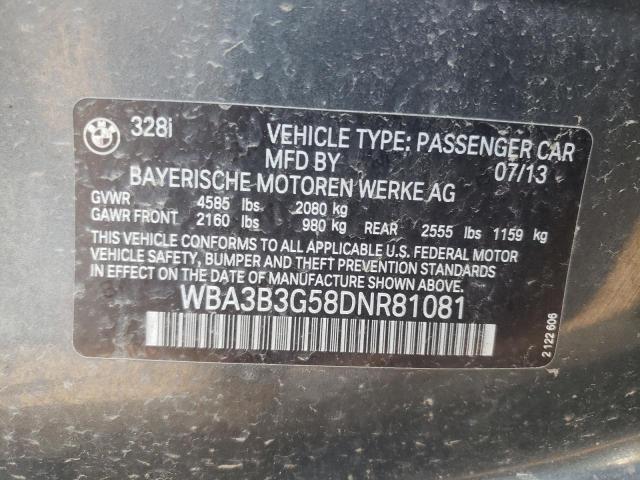 Photo 10 from auction – 2013 BMW 328 XI with VIN WBA3B3G58DNR81081