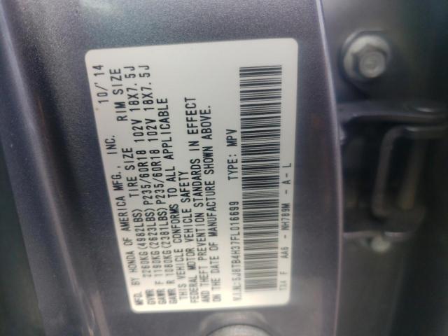 Photo 10 from auction – 2015 ACURA RDX with VIN 5J8TB4H37FL016699