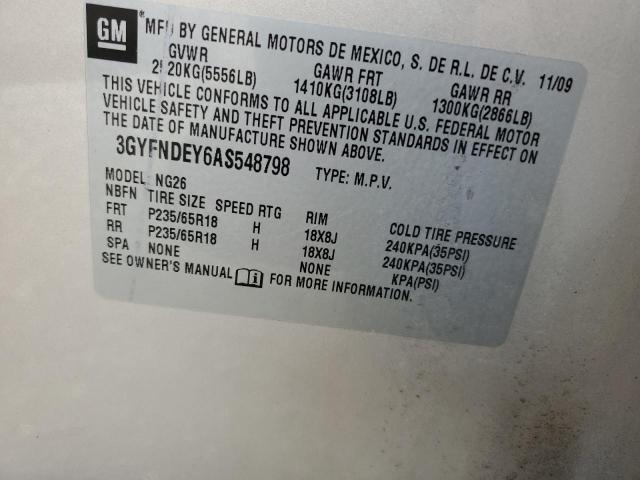 Photo 10 from auction – 2010 CADILLAC SRX LUXURY with VIN 3GYFNDEY6AS548798