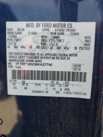 Photo 10 from auction – 2009 FORD F150 with VIN 1FTRF12W39KA27790