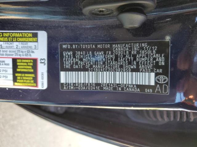 Фото 10 с аукциона – 2013 TOYOTA COROLLA BA с VIN 2T1BU4EE2DC982859