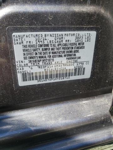 Photo 10 from auction – 2017 NISSAN SENTRA S with VIN 3N1AB7AP1HY218715
