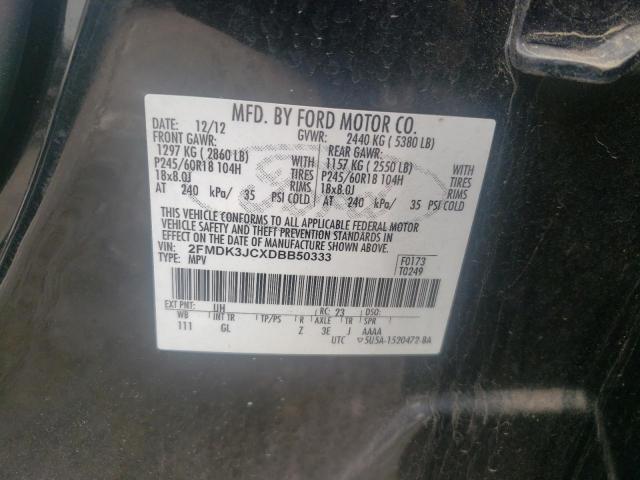 Photo 10 from auction – 2013 FORD EDGE SEL with VIN 2FMDK3JCXDBB50333