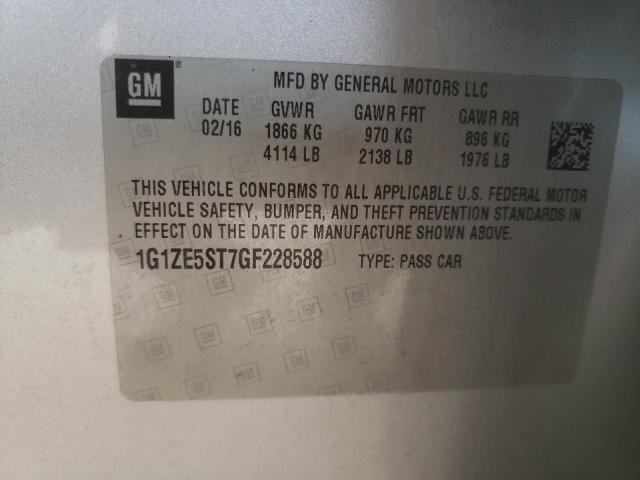 Photo 10 from auction – 2016 CHEVROLET MALIBU LT with VIN 1G1ZE5ST7GF228588