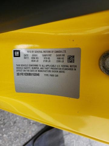 Photo 10 from auction – 2011 CHEVROLET CAMARO LS with VIN 2G1FE1ED6B9192846