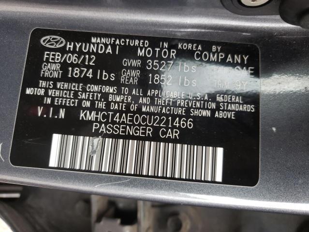 Photo 10 from auction – 2012 HYUNDAI ACCENT GLS with VIN KMHCT4AE0CU221466