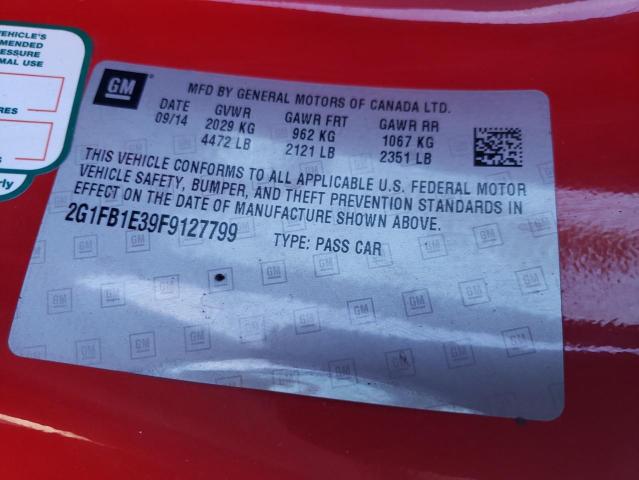Photo 10 from auction – 2015 CHEVROLET CAMARO LS with VIN 2G1FB1E39F9127799