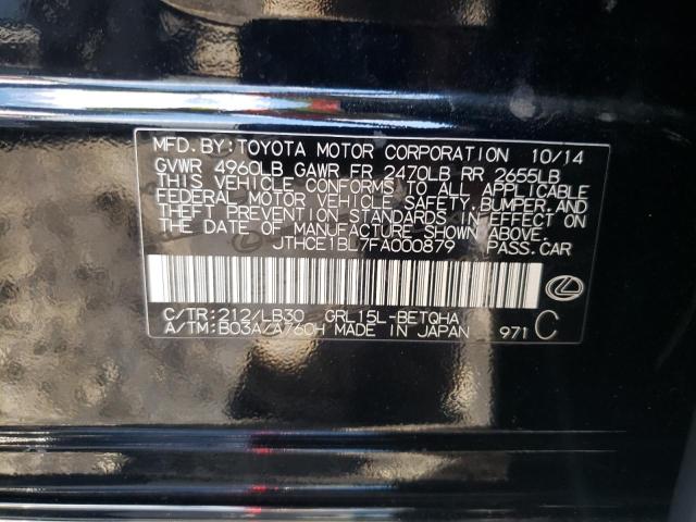 Photo 10 from auction – 2015 LEXUS GS 350 with VIN JTHCE1BL7FA000879