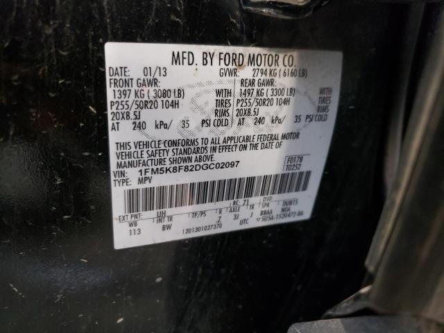 Photo 10 from auction – 2013 FORD EXPLORER L with VIN 1FM5K8F82DGC02097