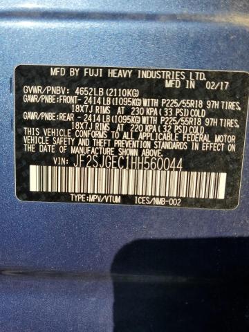 Photo 10 from auction – 2017 SUBARU FORESTER 2 with VIN JF2SJGEC1HH560044