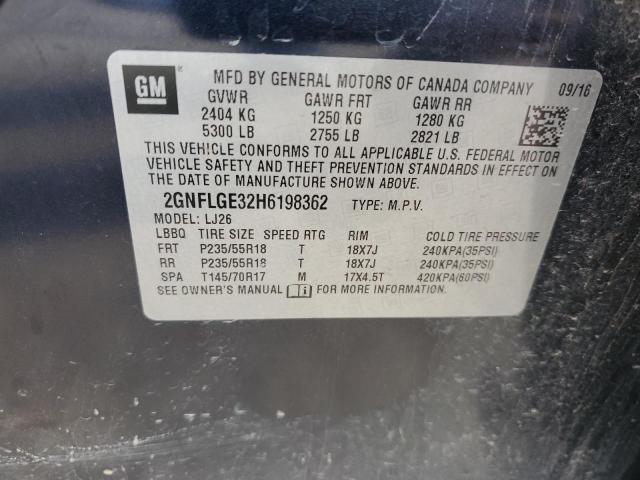 Photo 10 from auction – 2017 CHEVROLET EQUINOX PR with VIN 2GNFLGE32H6198362