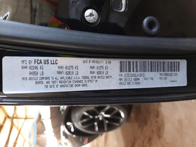 Photo 10 from auction – 2020 DODGE CHALLENGER with VIN 2C3CDZAG5LH134721