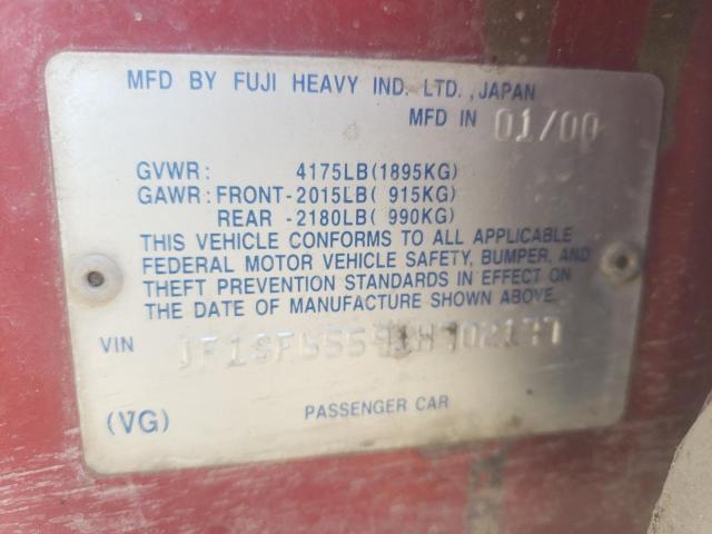 Photo 10 from auction – 2001 SUBARU FORESTER S with VIN JF1SF65591H702177