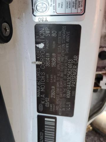 Photo 10 from auction – 2012 KIA FORTE EX with VIN KNAFU4A23C5624613
