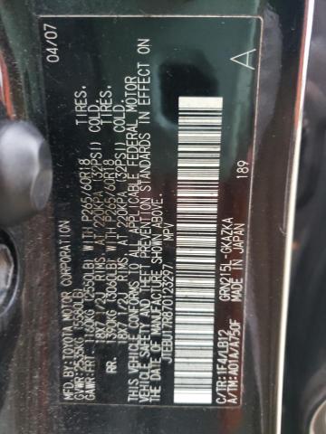 Photo 10 from auction – 2007 TOYOTA 4RUNNER LI with VIN JTEBU17R870123297