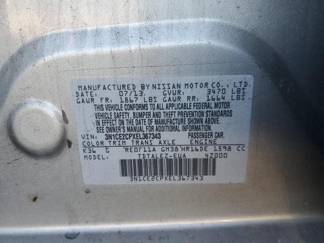 Photo 10 from auction – 2014 NISSAN VERSA NOTE with VIN 3N1CE2CPXEL367343
