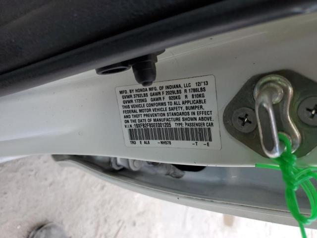 Photo 10 from auction – 2014 HONDA CIVIC EX with VIN 19XFB2F85EE001205