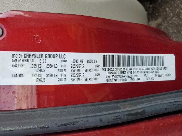Photo 10 from auction – 2014 DODGE GR CARAVAN with VIN 2C4RDGCG0ER146859