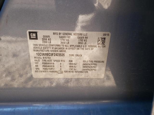 Photo 10 from auction – 2015 CHEVROLET SILVERADO with VIN 1GCVKREC9FZ423526