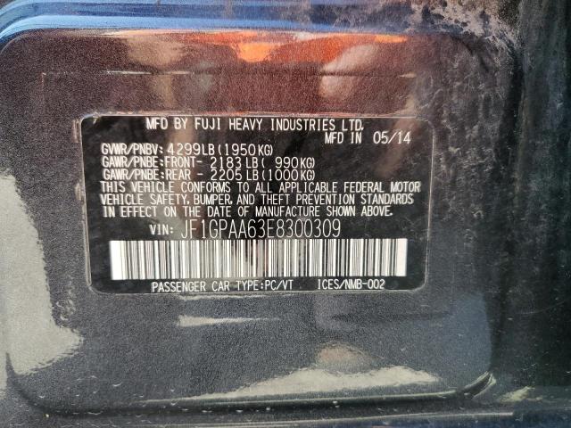 Photo 10 from auction – 2014 SUBARU IMPREZA with VIN JF1GPAA63E8300309