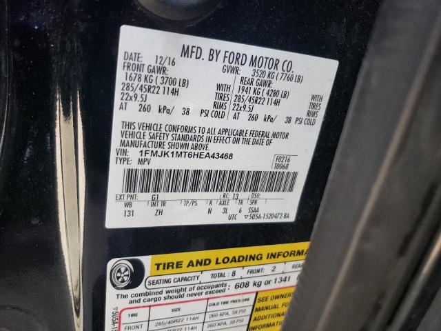 Photo 10 from auction – 2017 FORD EXPEDITION with VIN 1FMJK1MT6HEA43468