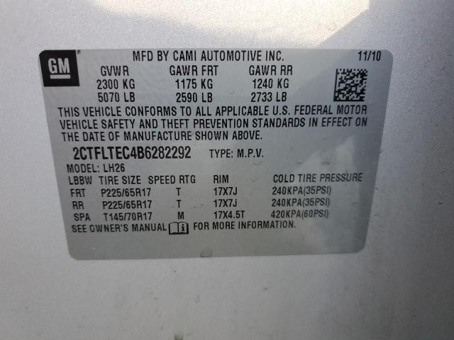 Photo 10 from auction – 2011 GMC TERRAIN SL with VIN 2CTFLTEC4B6282292