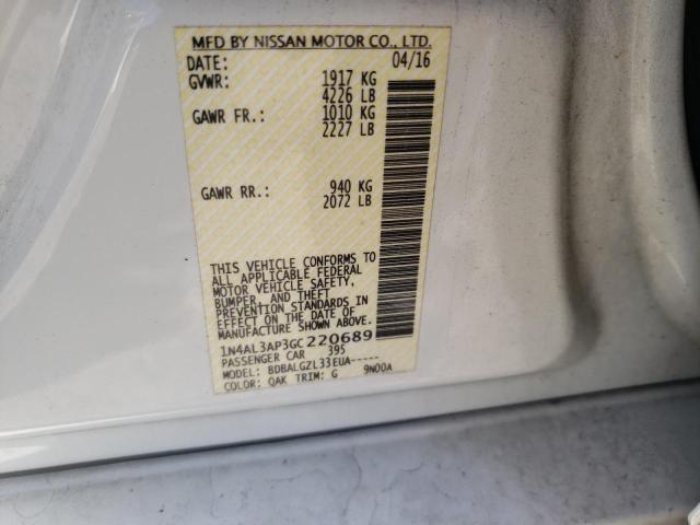 Photo 10 from auction – 2016 NISSAN ALTIMA 2.5 with VIN 1N4AL3AP3GC220689