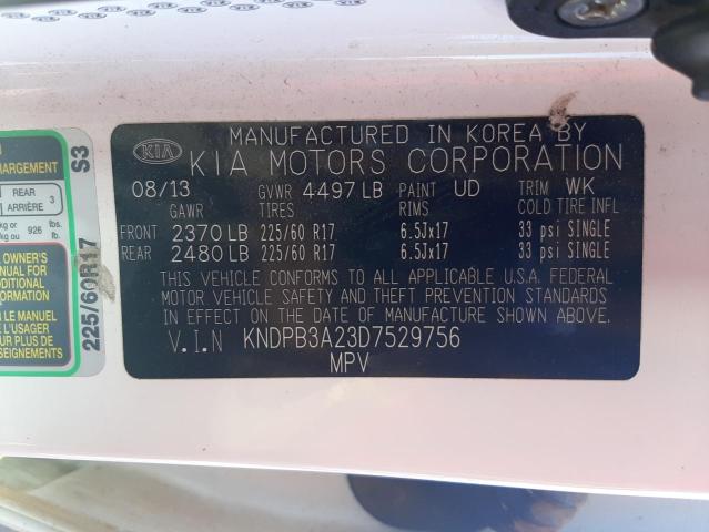 Photo 10 from auction – 2013 KIA SPORTAGE B with VIN KNDPB3A23D7529756