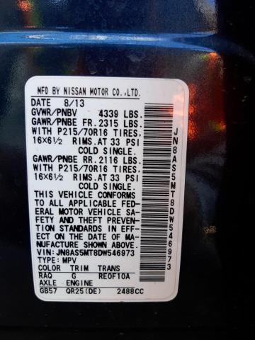 Photo 10 from auction – 2013 NISSAN ROGUE S with VIN JN8AS5MT8DW546973
