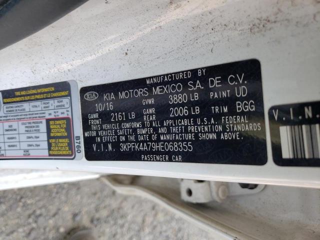 Photo 10 from auction – 2017 KIA FORTE LX with VIN 3KPFK4A79HE068355