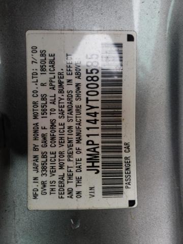 Photo 10 from auction – 2000 HONDA S2000 with VIN JHMAP1144YT008585