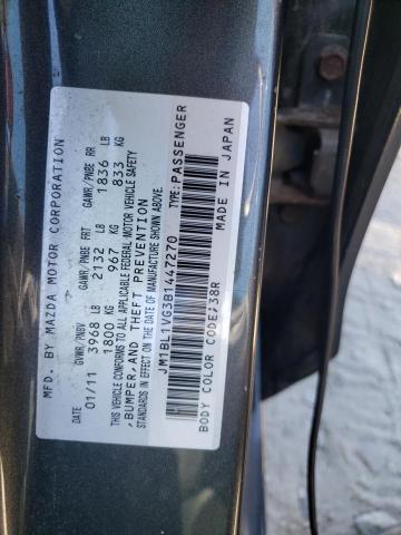 Photo 10 from auction – 2011 MAZDA 323 with VIN JM1BL1VG3B1447270