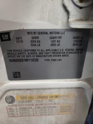 Photo 10 from auction – 2011 BUICK LACROSSE C with VIN 1G4GD5ED7BF119722
